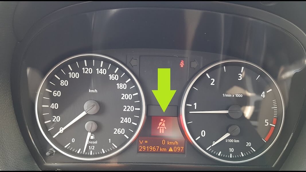 bmw отключение звука напоминания о ремне