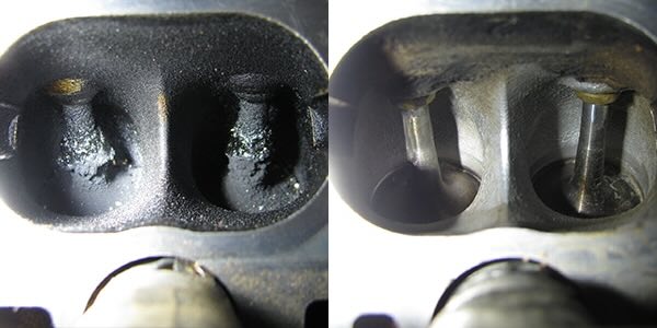 Чистка впускного коллектора грецким орехом