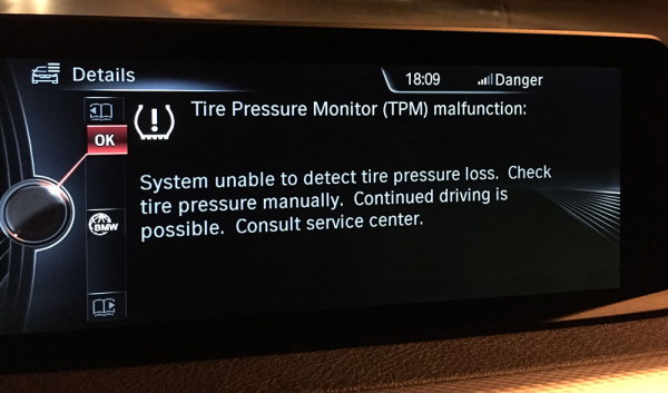 Отключение системы RDC в BMW в Харькове