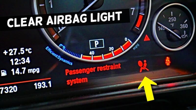 bmw ошибка srs airbag подушка ремонт сброс диагностика